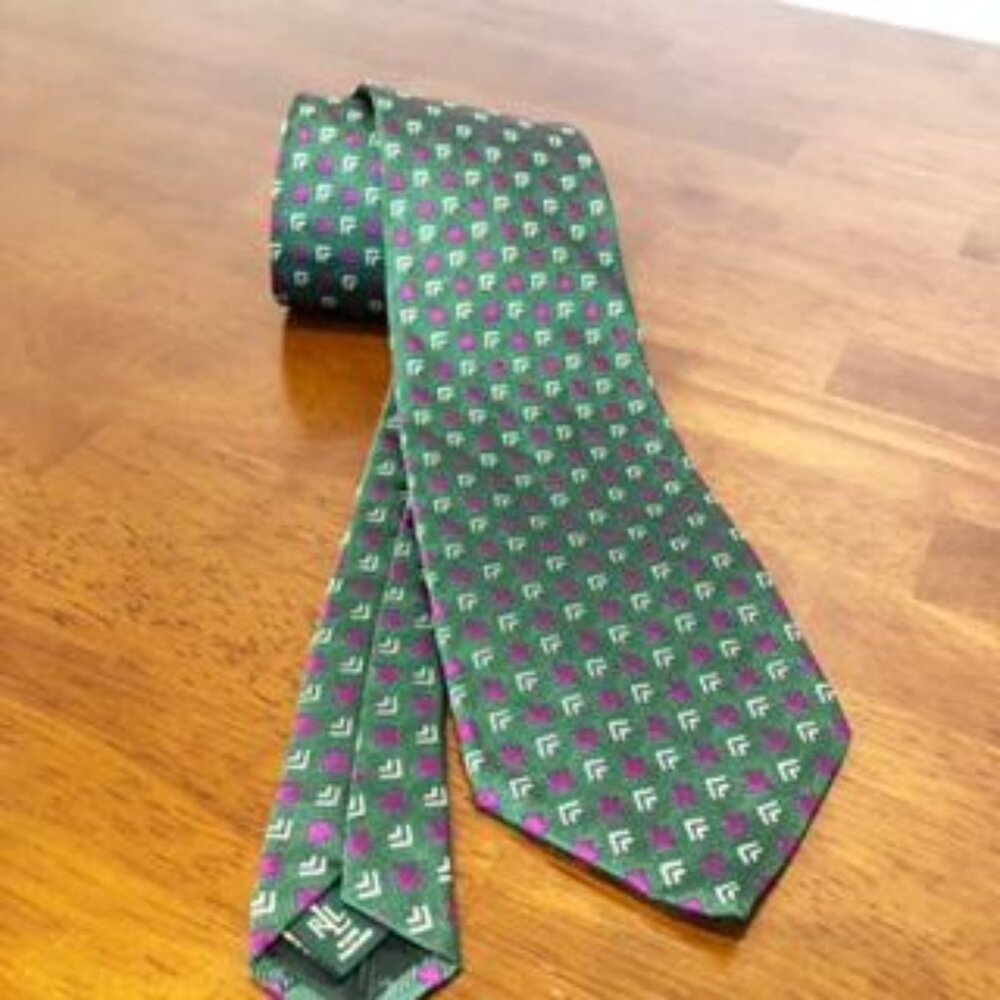 Ralph Lauren Silk Green Tie.